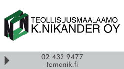 Teollisuusmaalaamo K. Nikander Oy logo